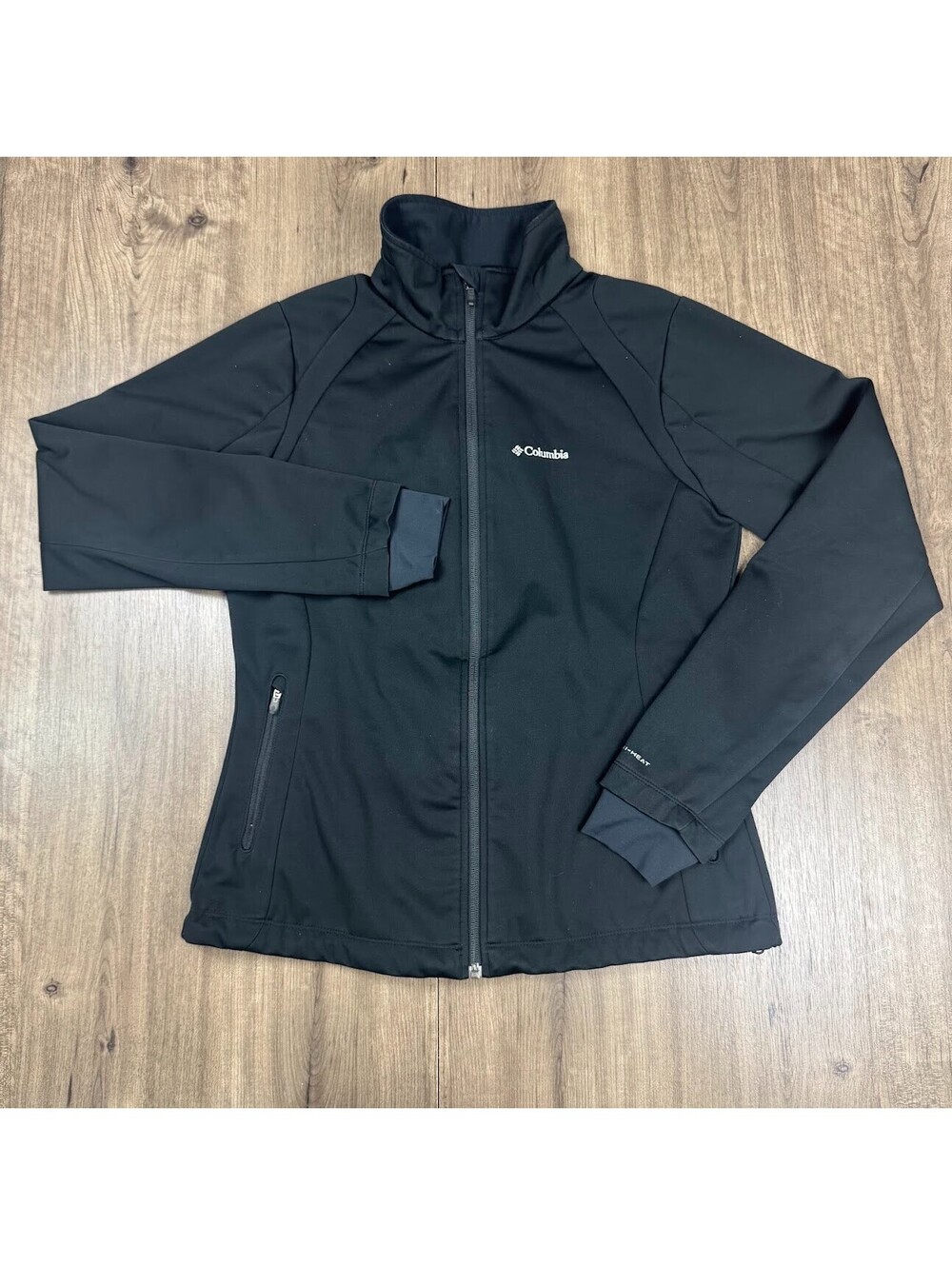 Columbia Womens Kruser Ridge Softshell Full Zip Jacket Size M Black Omni-shield